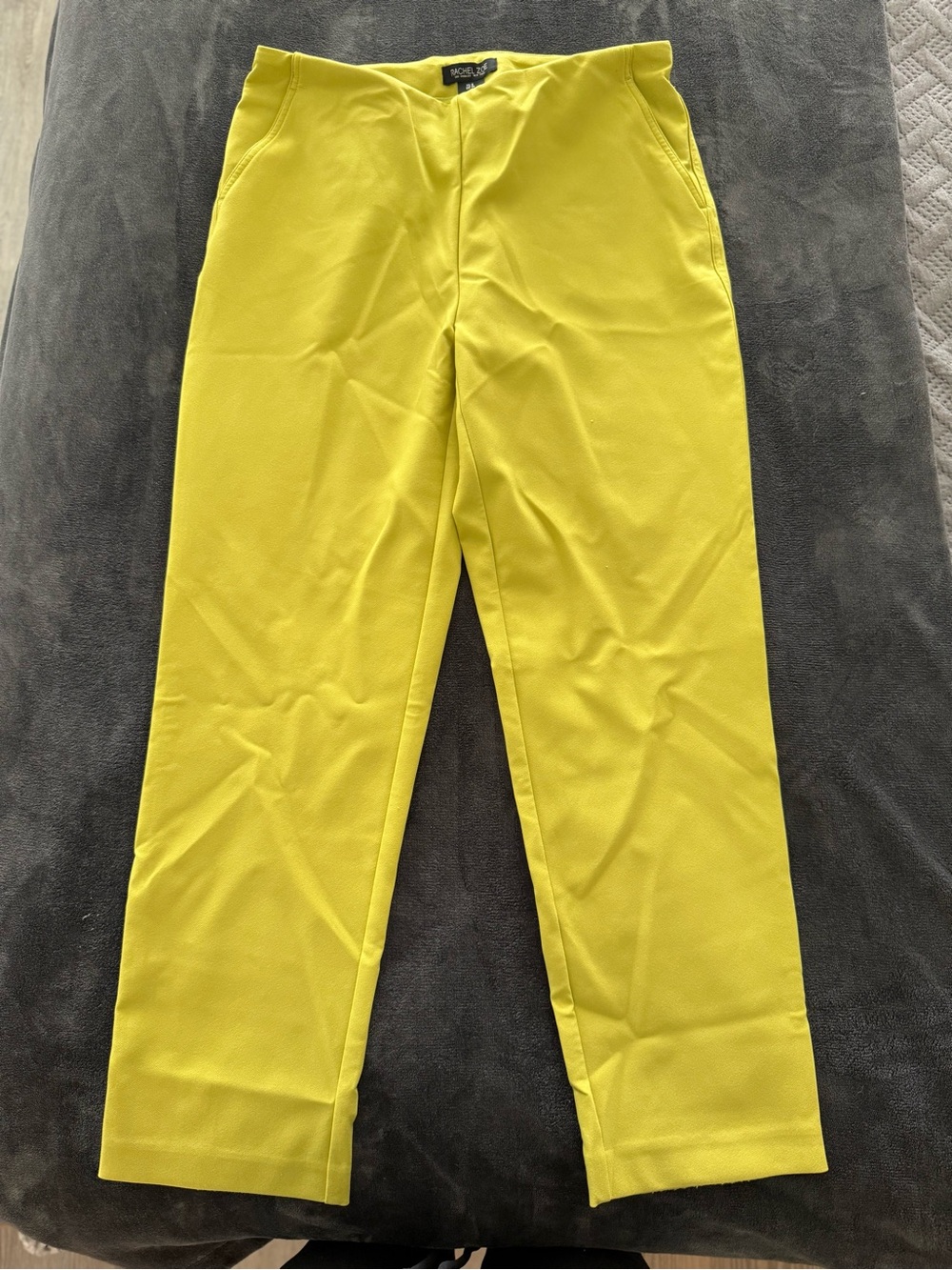 Rachel Zoe Bright Yellow Straight-Leg pant
